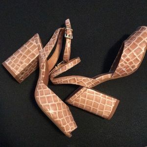 Mira Tan Croco Shoes